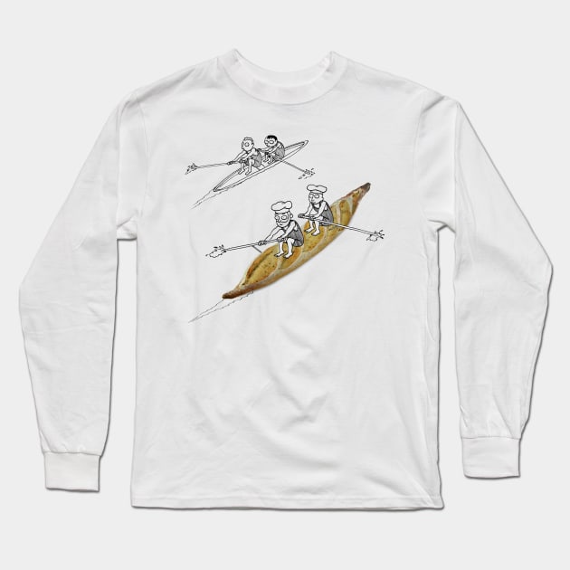 Baguette - canoe Long Sleeve T-Shirt by MassimoFenati